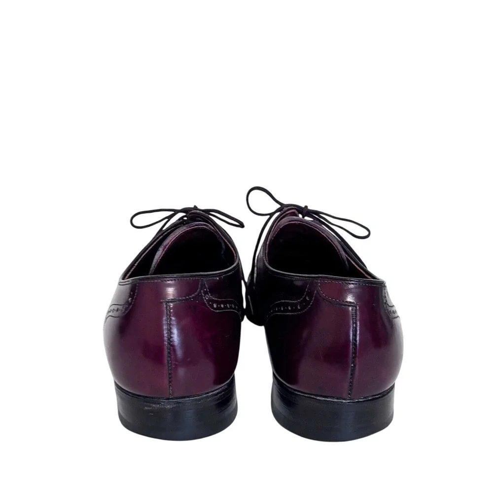 Breather Wright Mens Wingtip Oxford Brogue Derby Dress Shoes Size 11.5B Oxblood‎